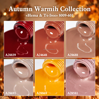 Gel UV/LED pour ongles, couleur unie, haute pigmentation, sans HEMA ni TPO, collection Automne-Hiver 2026, pour salon, OEM/ODM