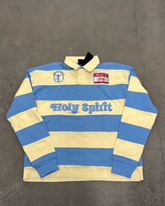 T-Shirt <span class=keywords><strong>Polo</strong></span> da Uomo in Cotone Pesante 320 GSM con Logo Personalizzato, Manica Lunga, Colletto, Streetwear, Maglietta a Righe Orizzontali per Uomo - Product Image 2