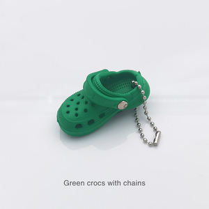 Vente chaude bricolage mignon Mini excentrique chaussure boucle 3D breloques pour <span class=keywords><strong>Crocs</strong></span> Mini monobloc porte-clés accessoires - Product Image 4