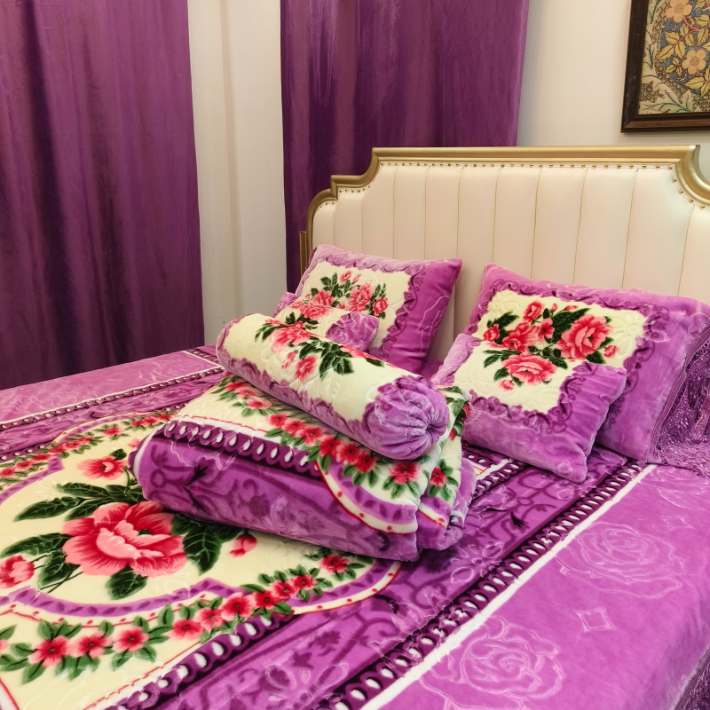 Extra-large Winter Wool Blanket Is Soft and Warm. 2-layer Reversible ...