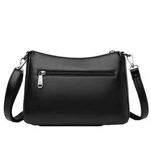 Sacs à main décontractés pour femmes personnalisés et durables en cuir PU avec bandoulière chaîne, doublure en nylon, fermeture éclair de créateur à bas prix, pliables - Product Image 1