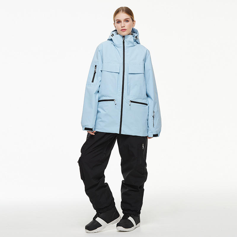 Women light blue+black