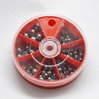 Plomb de pêche Plombs Split Shot Distributeur de pêche Poids avec boîte Emballage 40g 60g 80g 90g 100g 130g 150g
