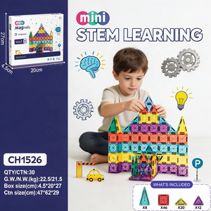 Blocs <span class=keywords><strong>de</strong></span> <span class=keywords><strong>construction</strong></span> magnétiques <span class=keywords><strong>de</strong></span> 3,75 cm, jouet éducatif STEM DIY pour enfants, ensemble <span class=keywords><strong>de</strong></span> <span class=keywords><strong>construction</strong></span> créatif, vente en gros d'usine - Product Image 4