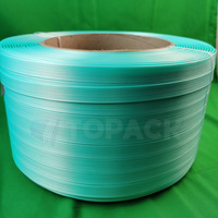 Cinta de Embalaje de Poliéster AAR con Impresión de Logotipo Personalizado en Color Verde, 16mm 19mm 25mm 32mm, Cordón Compuesto para Embalaje de Palés de Exportación