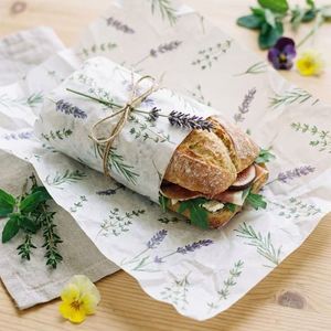 Papel de Pulpa de Madera Personalizado, Biodegradable, Ecológico, Apto para Alimentos, Resistente a la Grasa, Recubierto de PE, de una Sola Cara, para Delicatessen, Sándwiches, Bocadillos y Cocina - Product Image 1