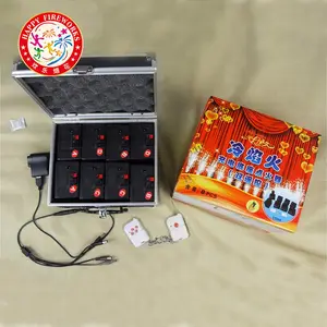 BD08 indoor cold stage fountain machine 8 cues remote control Firing system Battery Fireworks equipment