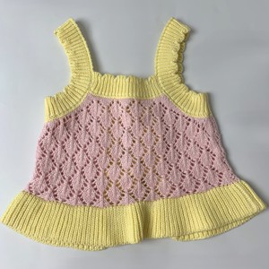 100% Katoenen Baby Gebreide Truien Comfortabel Zacht Hol Breien Vest Voor Kinderen Dagelijks Gebruik Voor Lente-En Zomerseizoenen - Product Image 3