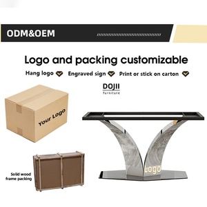 Chân bàn hình chữ X hiện đại bằng thép không gỉ, kiểu dáng uốn lượn, dành cho bàn ăn cưới, bàn VIP, chân bàn bằng kim loại đen dùng cho bàn ăn, bàn làm việc - Product Image 2