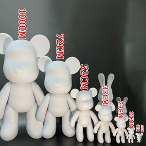 Figura de Oso Violento Zige Worldwide de 1M, Figura de Oso Blanco DIY, Muñeco de Decoración para el Hogar, Modelo de Acción, Juguete de Regalo, Oso Violento Gloomy Fluid Bear - Product Image 3