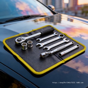 Yunbei Yb Magnetic Tool Mat Folding Leather Storage Tray For <b>Small</b> Hardware Tools 700.5g Yellow - Product Image 4