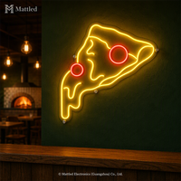 Enseigne néon LED Pizza, décoration murale pour pizzeria, restaurant, boutique, bar, cuisine, lampe alimentaire lumineuse