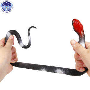 Juguete de serpiente de goma suave grande simulación TPR hoja <span class=keywords><strong>Python</strong></span> vidrio Material animales salvajes y dinosaurios juguete para apretar - Product Image 6
