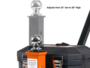 Remorque électrique, chariot utilitaire pour caravanes, camping-car, caravanes, 24V, 1.3T/2800lbs, 3 roues - Product Image 2