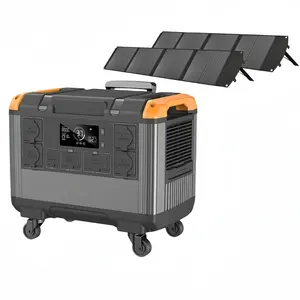 Centrale électrique 500W 1000W 2000W 3000W 110V 220V Générateur d'énergie solaire portable tout-en-un pour la maison