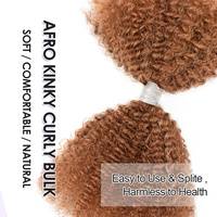 Extensions de cheveux humains vierges vietnamiens Originea Luxury 12A Afro Kinky Bulk, double épaisseur, peuvent être permanentées et teintes, pour dreadlocks