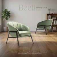 Chaise de salle à manger en velours vert, dossier incurvé moderne, structure en bois, pour hall d'hôtel et salon
