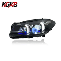 Ensemble de phares LED KGKB pour BMW Série 5 F10 F18 520i 523i M5 2011-2017 Boomerang Double couleur DRL Double faisceau projecteur