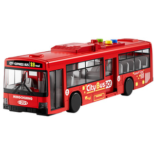 Coche de juguete de autobús de bebé para niños con música de iluminación de puertas dobles - Product Image 1