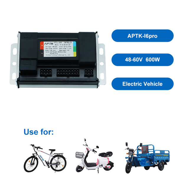 Intelligent Ebike Motor Controller 48V 60V Electric Scooter Controller 600W Golf Cart Sine Wave Controller