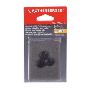 ROTHENBERGER - 070007D Rueda de corte para cortador de tubos Rotrac 28/42 Cu-Al-Fe (3 uds)-EAN 4004625007211 CORTADORES DE TUBOS - Product Image 1