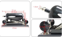 Masturbador automático de alta potencia con soporte de acero inoxidable Ajustes de velocidad ajustables Estimulación intensa Consolador grande