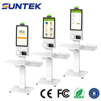 SUNTEK - Quiosco de Autoservicio con Pantalla Táctil de 21.5"/27", Terminal de Pago con Certificación CE y Cumplimiento de la normativa GDPR para Supermercados
