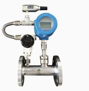 CE認定工業用デジタル熱ガス流量計ステンレス鋼OEM利用可能1% 精度0-10メートル/秒流量 - Product Image 2