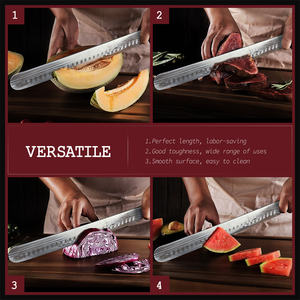 <span class=keywords><strong>Couteau</strong></span> à découper la poitrine de bœuf de 12 pouces, couteaux à steak, <span class=keywords><strong>jambon</strong></span>, barbecue, en acier inoxydable Cr5 - Product Image 6