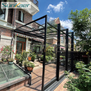 Cubierta de patio de alta calidad, techo de aluminio, techo corredizo de vidrio retráctil que se puede abrir, techo de <span class=keywords><strong>lona</strong></span> retráctil, cubierta de jardín de Sunroom de <span class=keywords><strong>Pvc</strong></span> - Product Image 5