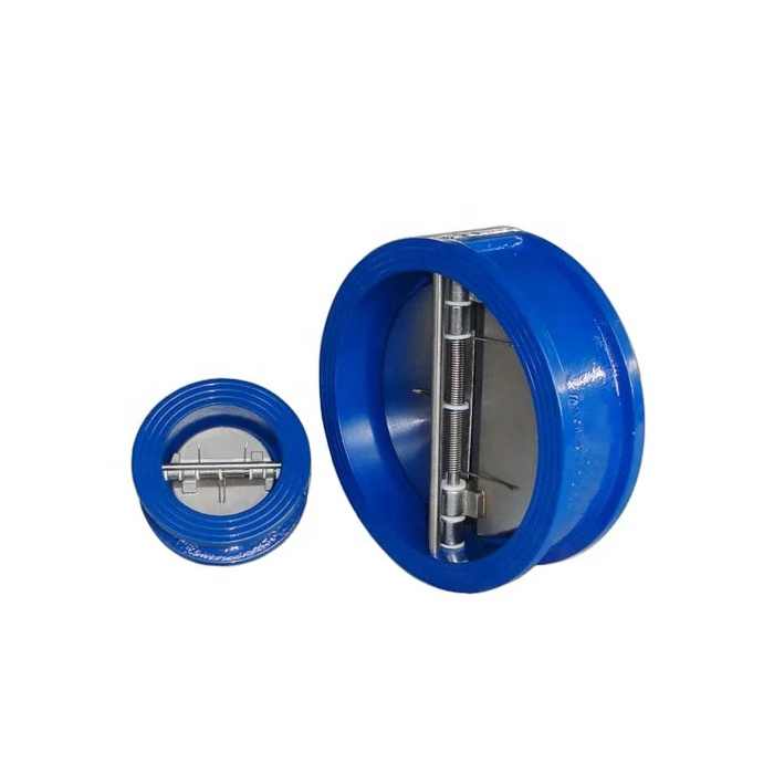 Design API 594 Industrial Valves Ductile cast iron Wafer Dual Plate non return Check Valve