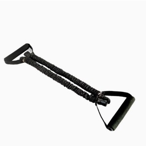 Hot Sale Straight TPE Pull Elastic Rope with Fabric Sleeve Covered Resistance <b>Band</b> 10-30LB Home <b>Workout</b> for Women & Men - Product Image 2