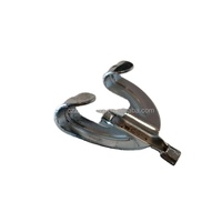 Charnière de lit épaissie en acier inoxydable chromé, pièce de connexion à visser, accessoires de quincaillerie pour meubles