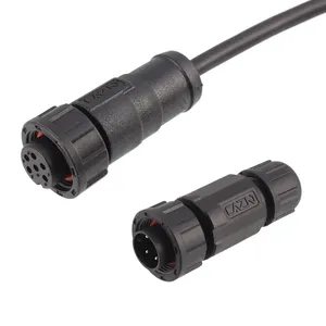 E-Serie E10 Kunststoff wasserdichter Stecker 12-poliger wasserdichter Rundst ecker mit Innengewinde