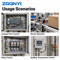 ZGQNYI 5VDC Switching Power Supply MDR-60-5 Konverter AC ke DC yang Dipasang di Rel DIN Kompak untuk Peralatan Pemantauan Sistem Sensor