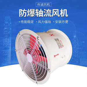 Ventilador de Extracción Industrial BT35-11, Bajo Ruido, a Prueba de Explosiones, Flujo Axial, 50Hz, 380V CA, Montaje en Pared, Ventilación de Conductos - Product Image 3