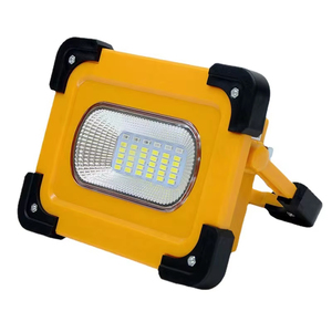 Bán buôn ngoài trời 60 watt Cắm Trại Di động năng lượng mặt trời có thể sạc lại tích hợp <span class=keywords><strong>Led</strong></span> tiết kiệm năng lượng đèn pha màu vàng - Product Image 3