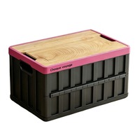 Conteneur de rangement en gros 425x285x225mm, stable, empilable, durable, 20L-50L, organisateur extérieur en PP pour usages multiples