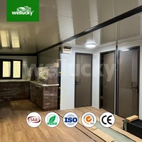 Casa Prefabricada Portátil Expandible WELLUCKY para Alquiler en Airbnb, Casa Contenedor Expandible Completamente Amueblada con Baño