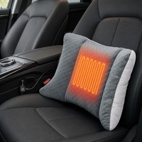 Coussin lombaire chauffant Mydays Outdoor à 3 niveaux de température réglables, rechargeable par USB, pour voiture, chaise de bureau