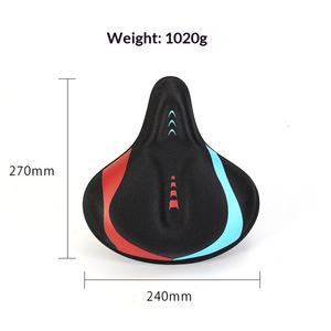 Sella per Bicicletta Impermeabile, Rialzata e Confortevole, in Poliuretano ad Alta Densità, Universale per Adulti, per Mountain Bike e <span class=keywords><strong>Bici</strong></span> da Strada - Product Image 4