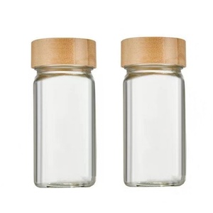 Rỗng vuông Gia vị container thủy tinh gia vị chai gia vị lọ có nắp đậy - Product Image 3