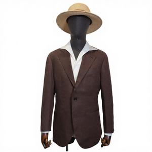 Costume décontracté sur mesure en lin 100% style italien à simple boutonnage, ensemble 2 pièces pour hommes, idéal pour les ateliers de couture - Product Image 3