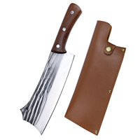 Couteau à découper les os de style classique Hongrui, couteau de chef en acier inoxydable avec étui en cuir, couteau à viande OEM pour la cuisine et la maison