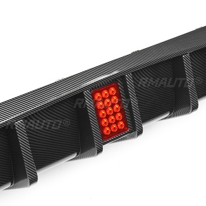 New Car Rear Bumper <b>Diffuser</b> Lip Chin Body Kits W/ <b>Led</b> Brake Light for BMW F10 528i 530i M Sport 2010-2016 Rear Bumper Spoiler - Product Image 5