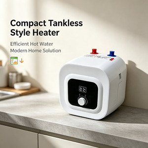 Calentador de Agua Eléctrico de 10L, Mini Calentador de Agua Eléctrico con Pantalla Digital, para Debajo del <span class=keywords><strong>Fregadero</strong></span> de la Cocina - Product Image 2