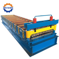 Machine de formage à froid de panneaux muraux et de toiture en acier coloré à grande vitesse, machine de fabrication de tôles ondulées en aluminium