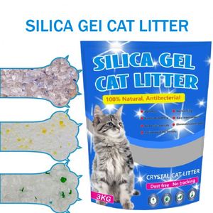 La Mejor Arena para Gatos de Cristal, Elimina Olores de Forma Eficaz, Fácil de Limpiar, Venta al por Mayor de Fábrica de Silicona - Product Image 1