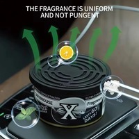 Désodorisant de voiture en gel solide noir, parfum longue durée, désodorisant d'intérieur automobile, aromathérapie