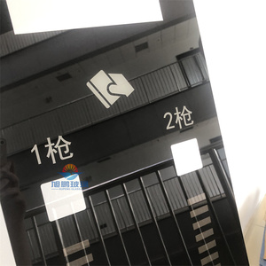 Station de charge panneau de verre écran en soie noir semi-transparent noir blanc motif/<span class=keywords><strong>texte</strong></span>/numéro/logo écran en soie verre trempé - Product Image 3
